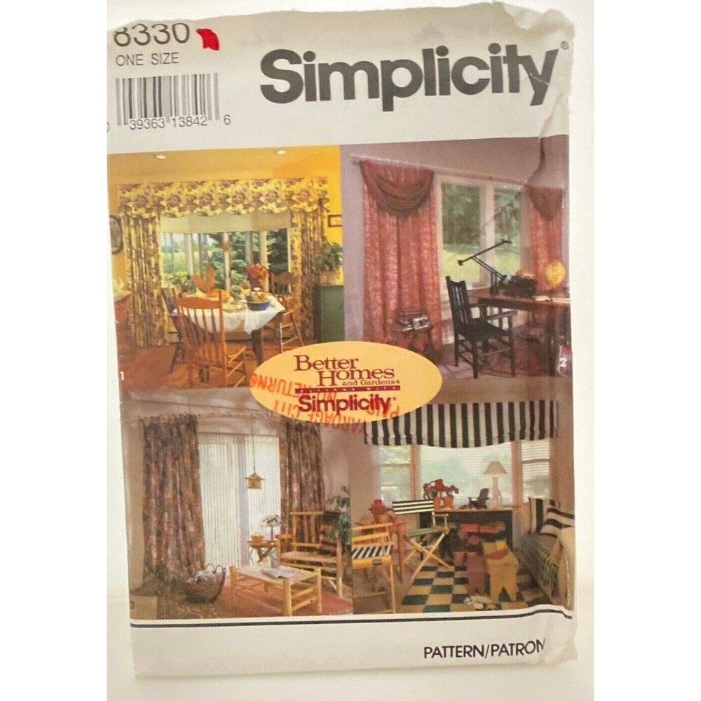 #8330 Simplicity Window Curtain Sewing Patterns
